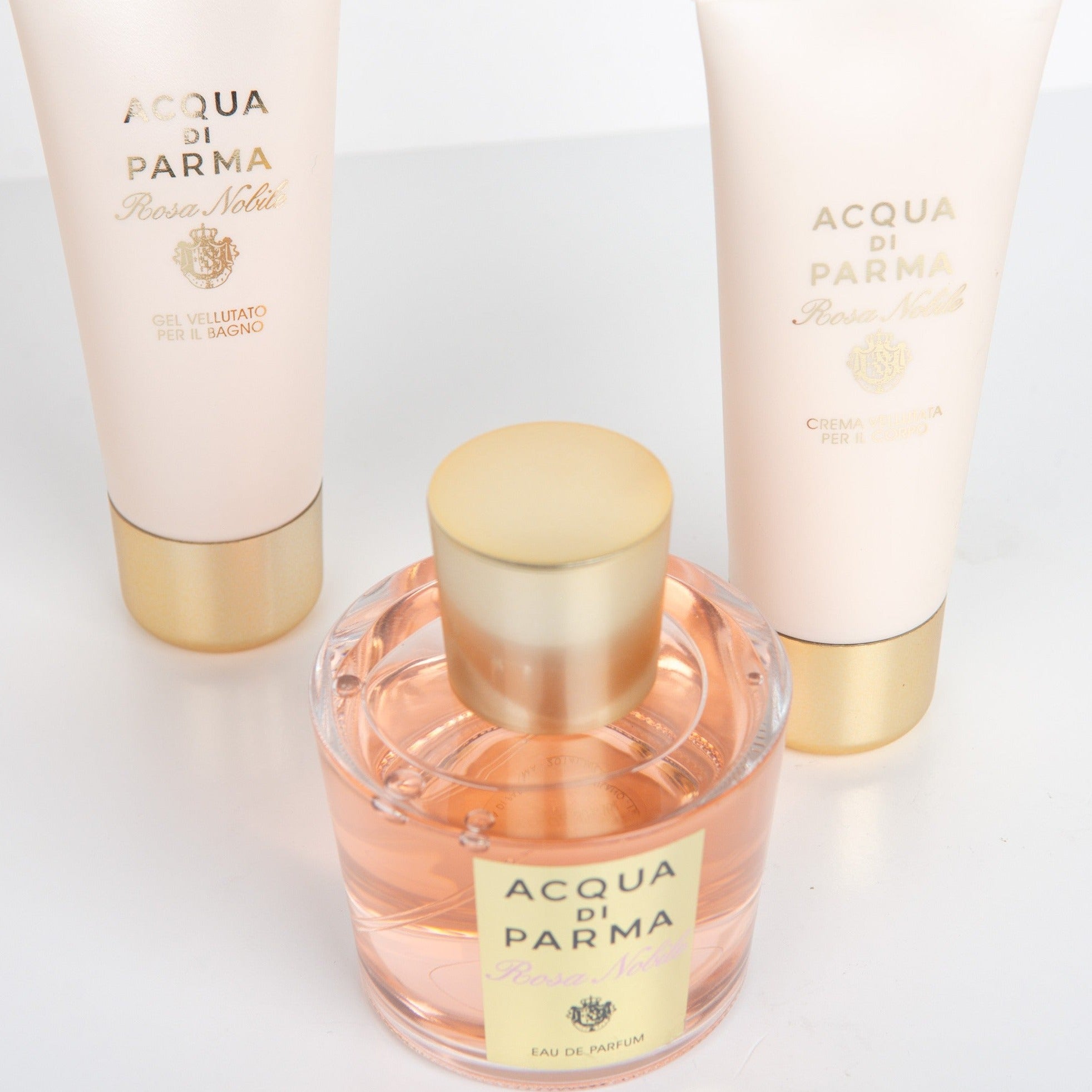 Acqua Di Parma Rosa Nobile Elegance Ensemble EDP Body Cream & Bath Gel | My Perfume Shop Australia