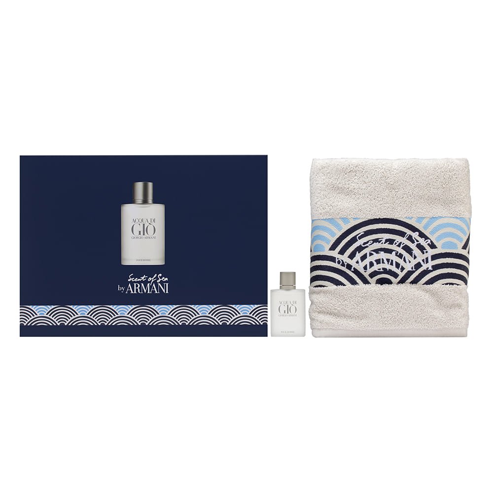 Giorgio Armani Acqua Di Gio EDT Beach Towel Set | My Perfume Shop Australia