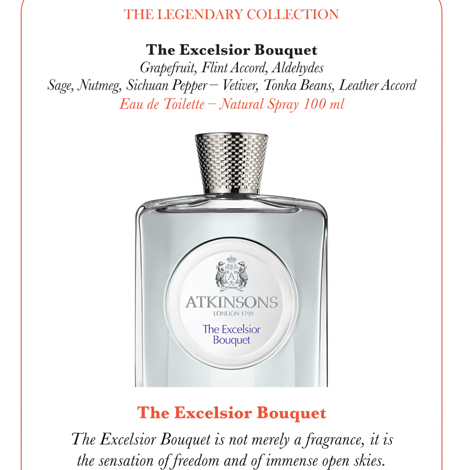 Atkinsons The Excelsior Bouquet EDT | My Perfume Shop Australia