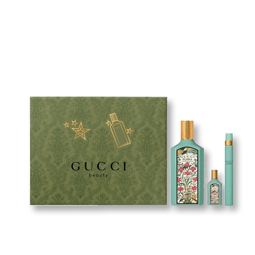 Gucci Flora Gorgeous Jasmine EDP Trio 2024 Set | My Perfume Shop Australia