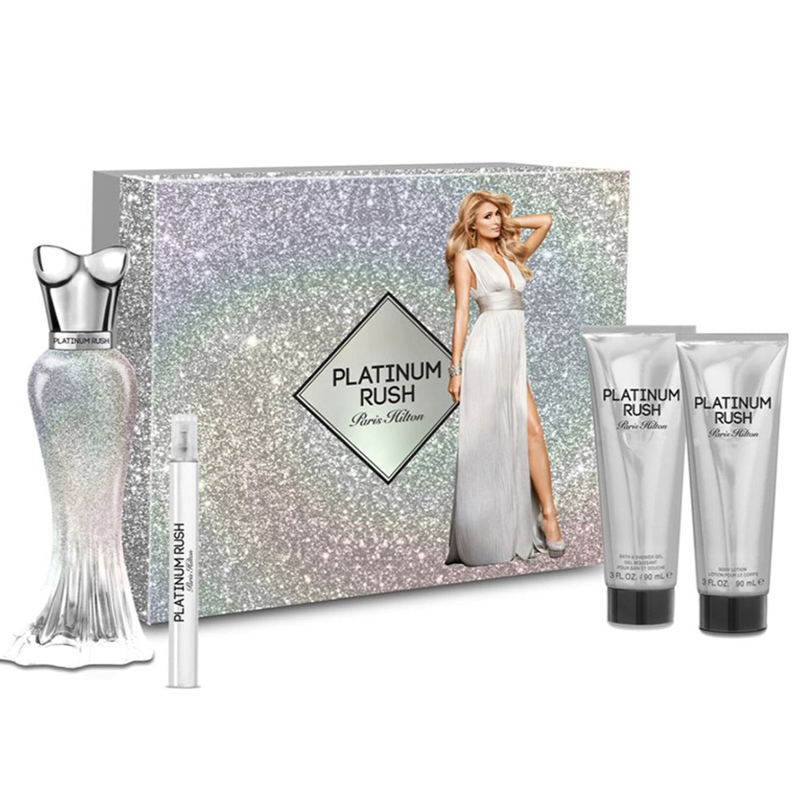 Paris Hilton Platinum Rush Luxury Fragrance Ensemble | My Perfume Shop Australia