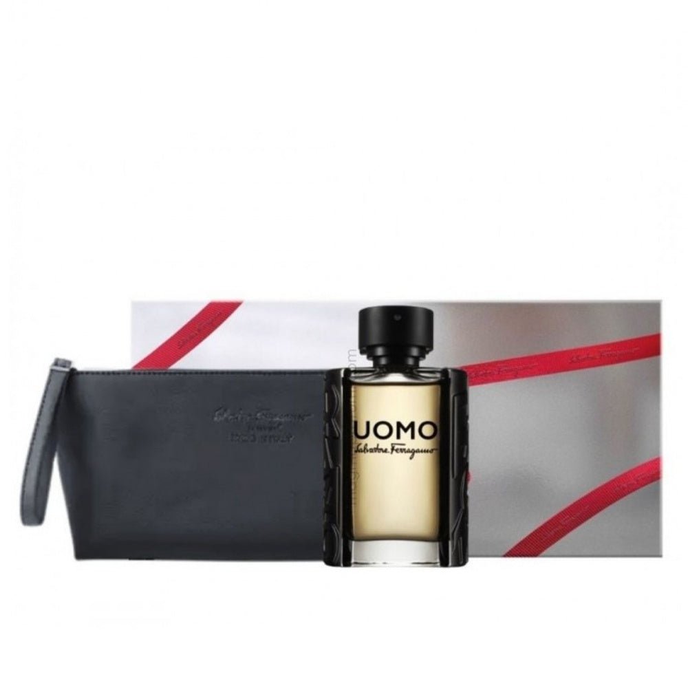 Salvatore Ferragamo Uomo EDT Travel Pouch Travel Set | My Perfume Shop Australia