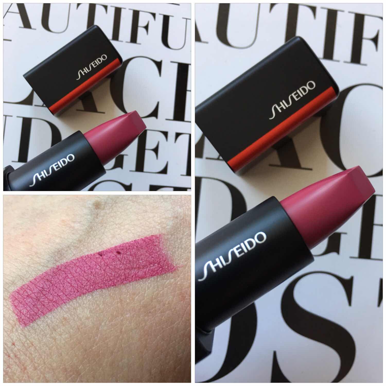 Shiseido Modernmatte # 519 Fuchsia Fetish For Women Powder Lipstick | My Perfume Shop Australia