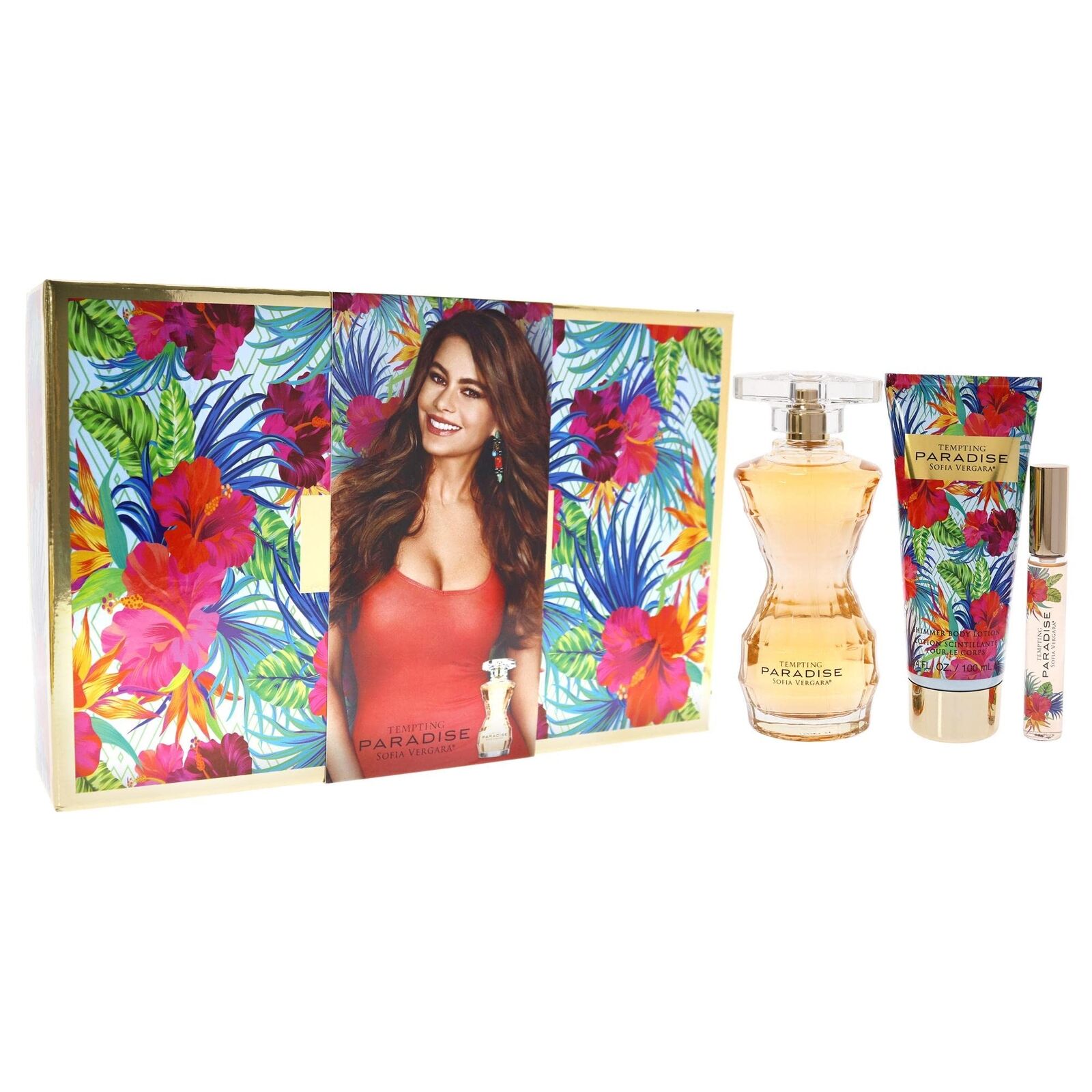 Sofia Vergara Tempting Paradise EDP & Shimmer Lotion Ensemble | My Perfume Shop Australia