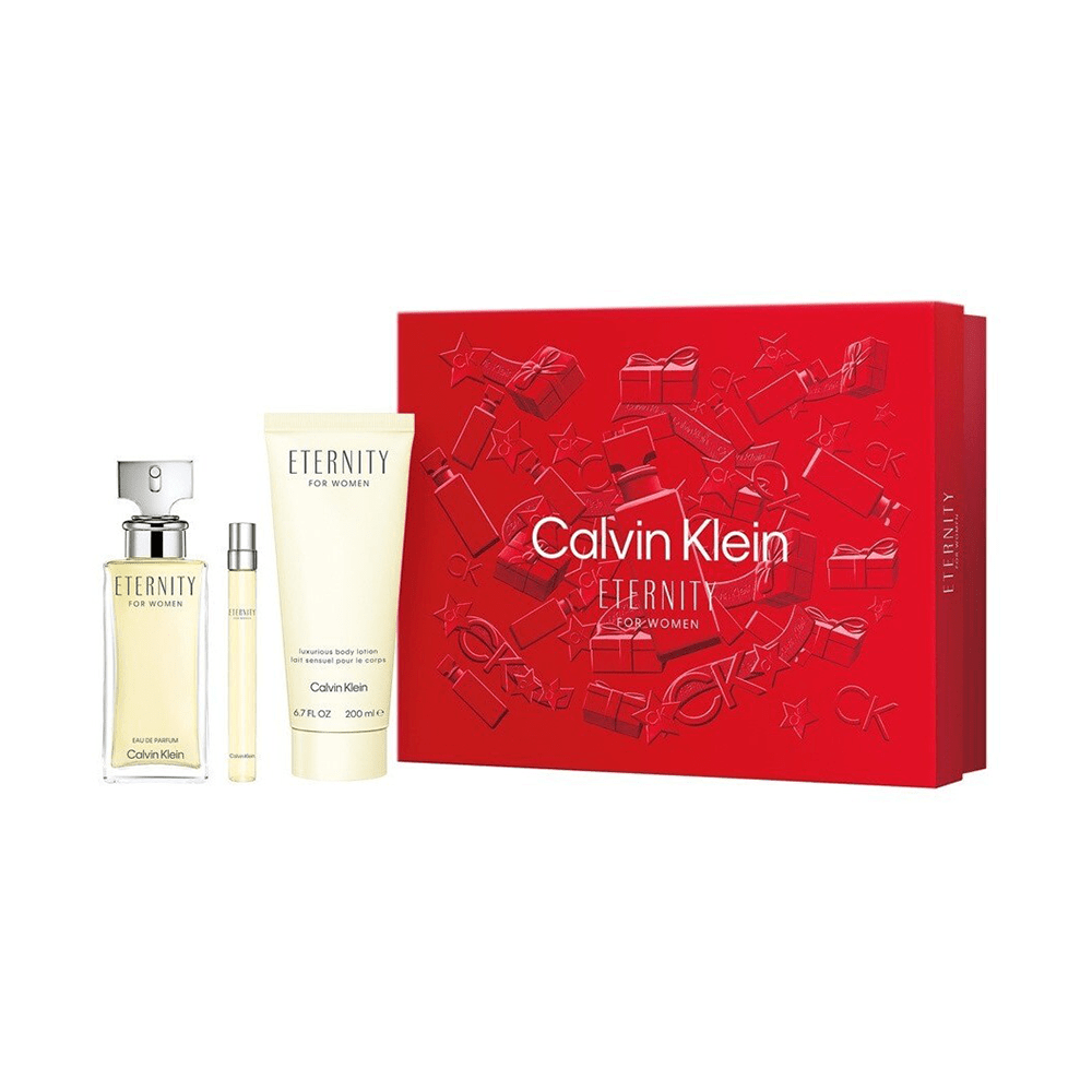 Calvin Klein Eternity EDP Body Lotion & Travel Set For Women | Cost Plus Perfume