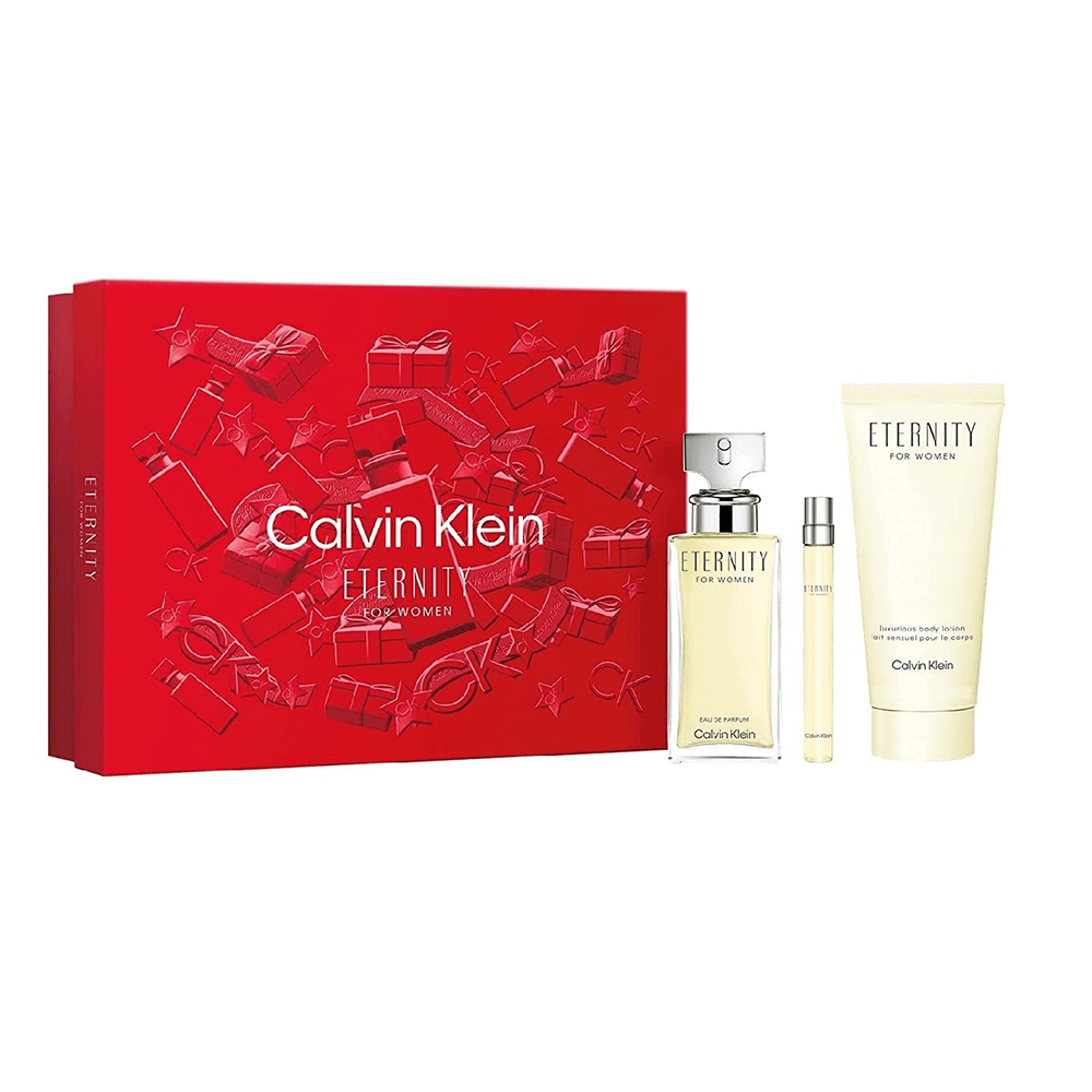 Calvin Klein Eternity EDP Body Lotion & Travel Set For Women | Cost Plus Perfume