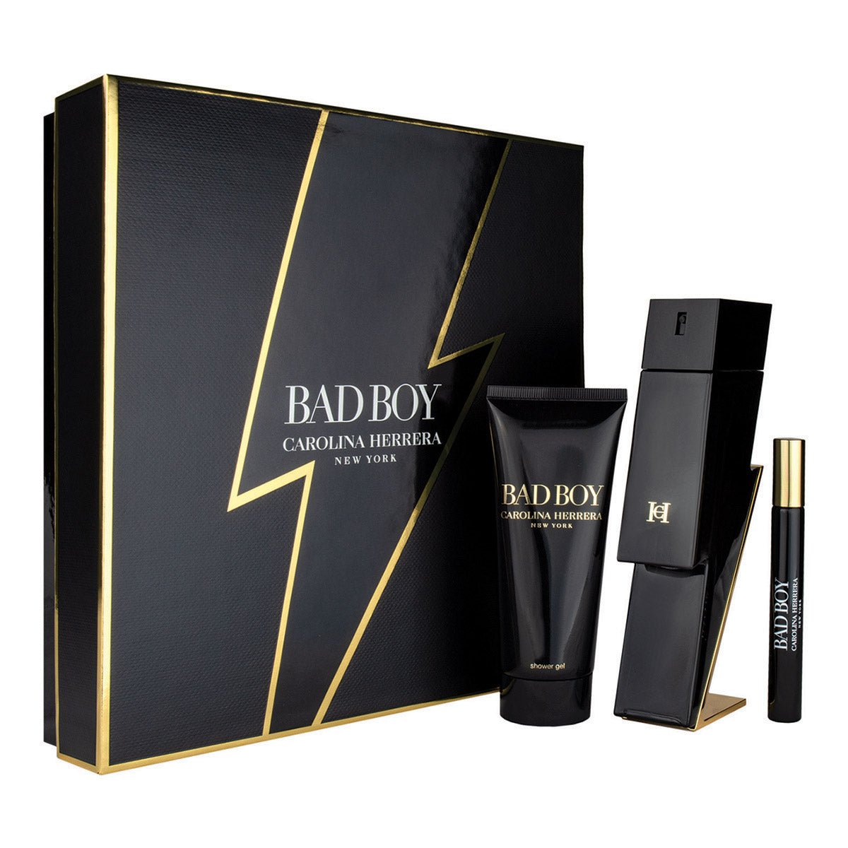 Carolina Herrera Bad Boy EDT Deluxe Gift Set | Cost Plus Perfume