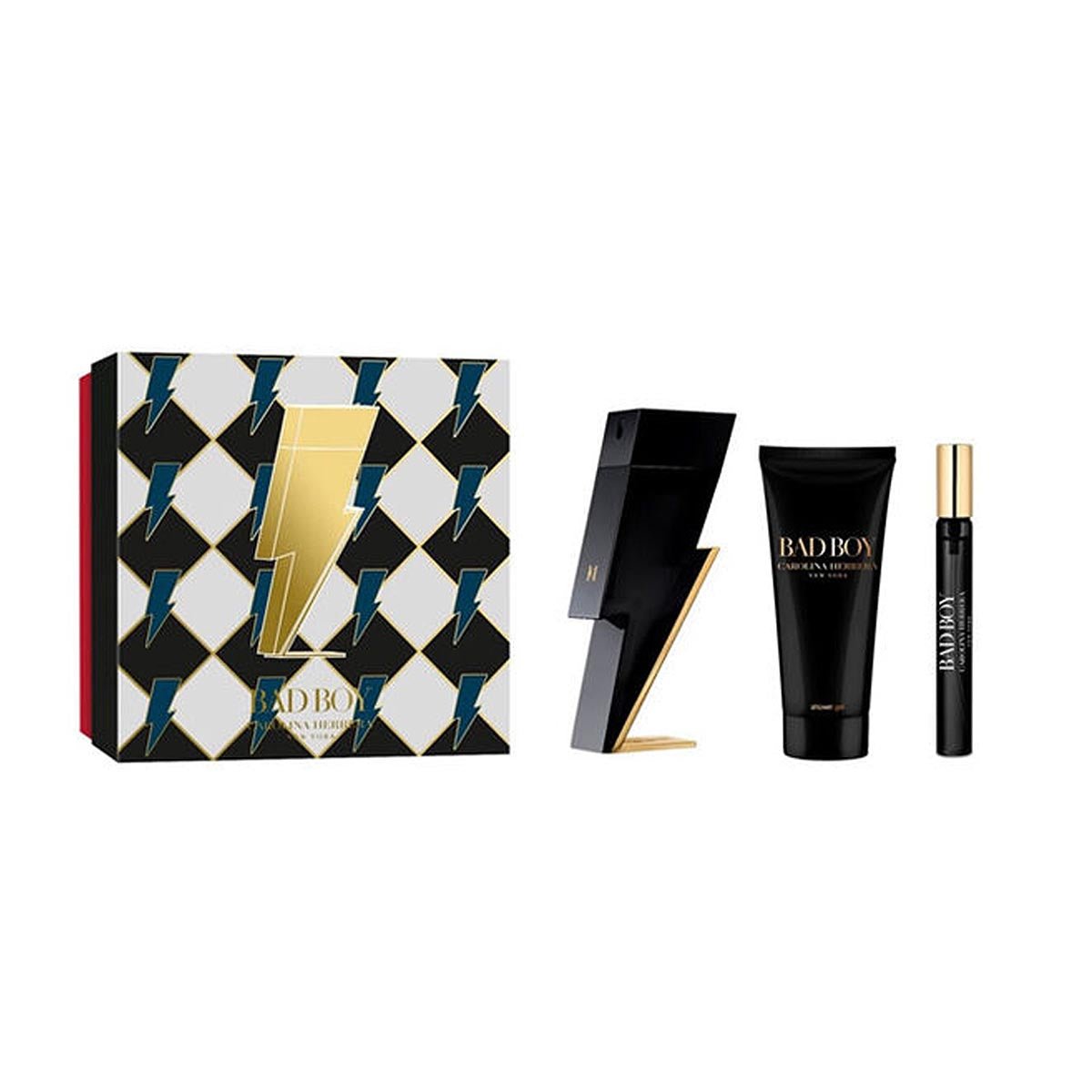 Carolina Herrera Bad Boy EDT Deluxe Gift Set | Cost Plus Perfume