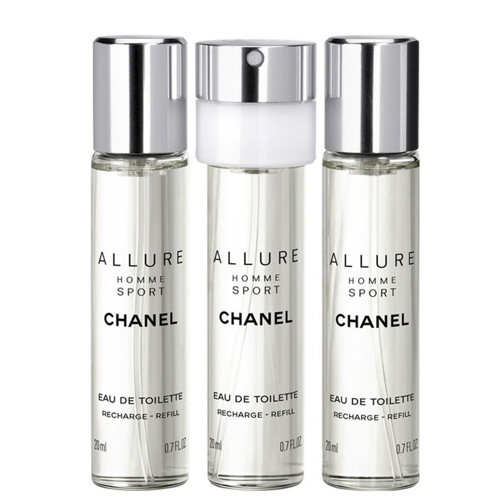 Chanel Allure Homme Sport EDT Refillable Travel Set | Cost Plus Perfume