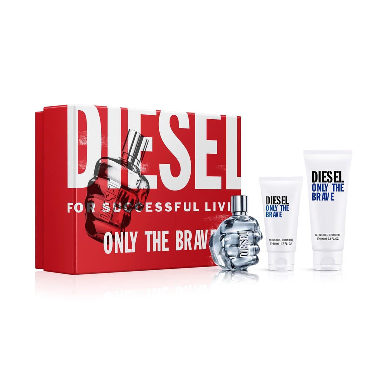 Diesel Only The Brave Pour Homme EDT Gift Set | Cost Plus Perfume