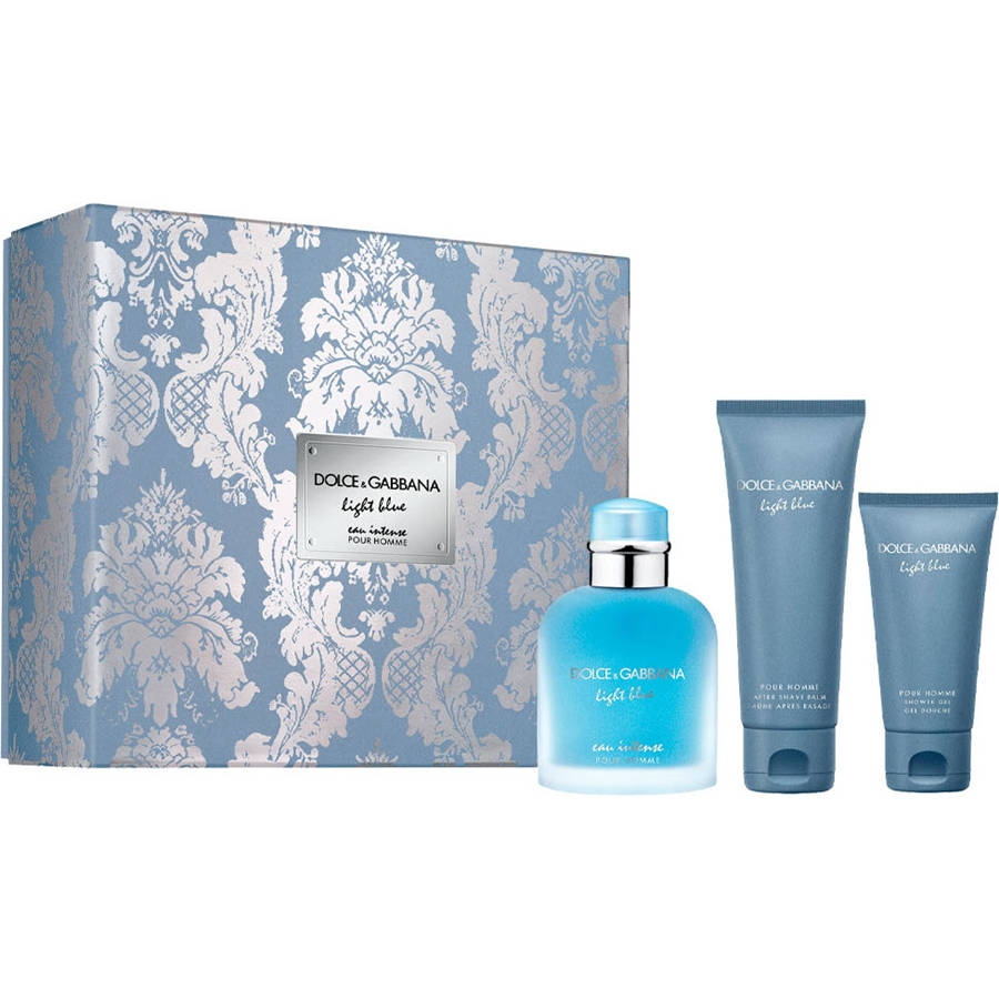 Dolce & Gabbana Light Blue Eau Intense Set For Men | Cost Plus Perfume