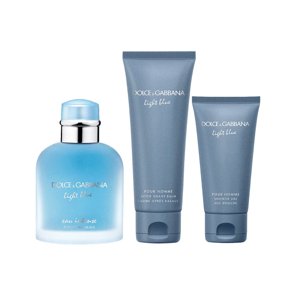 Dolce & Gabbana Light Blue Eau Intense Set For Men | Cost Plus Perfume