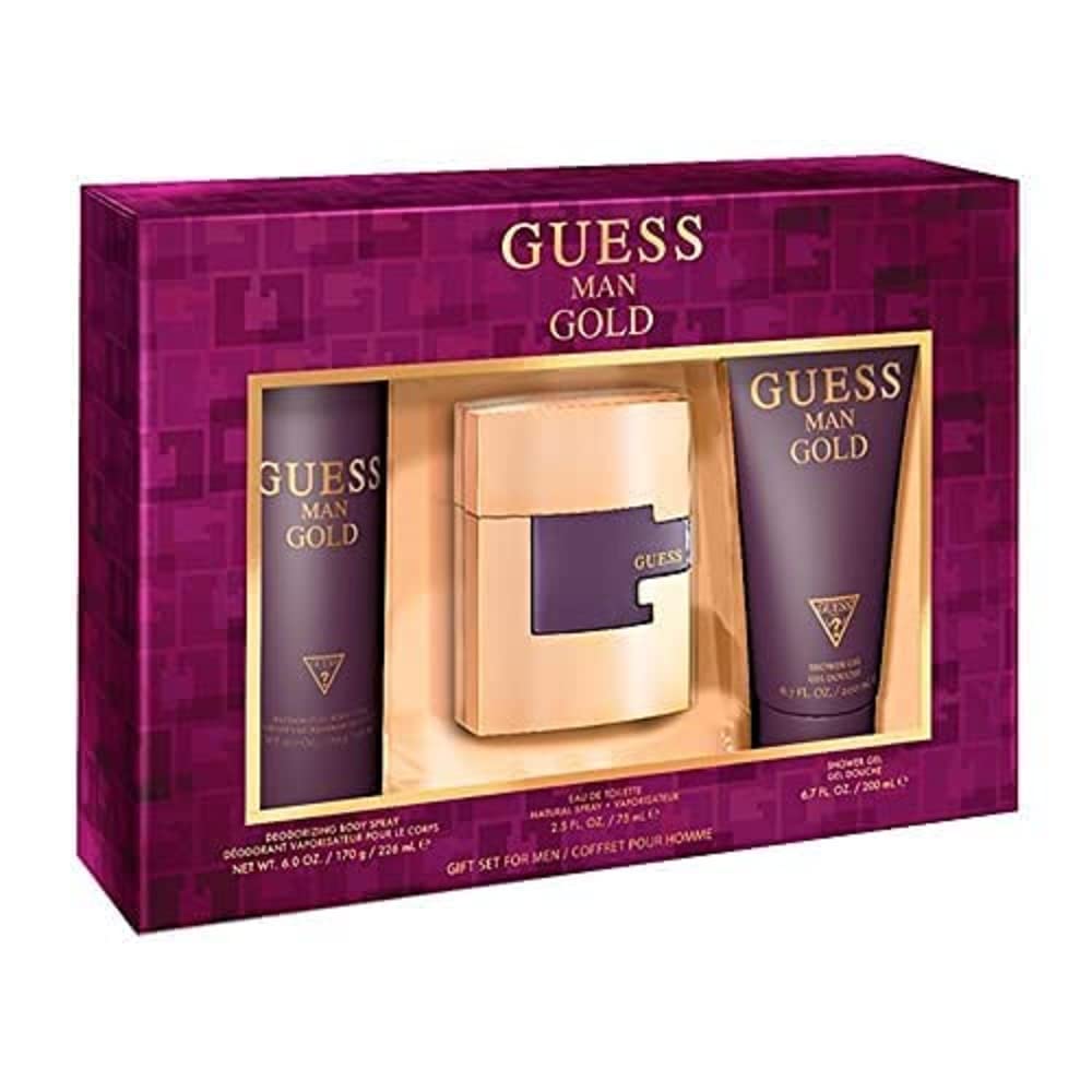 Guess Man Gold EDT Shower Set | Cost Plus Perfume