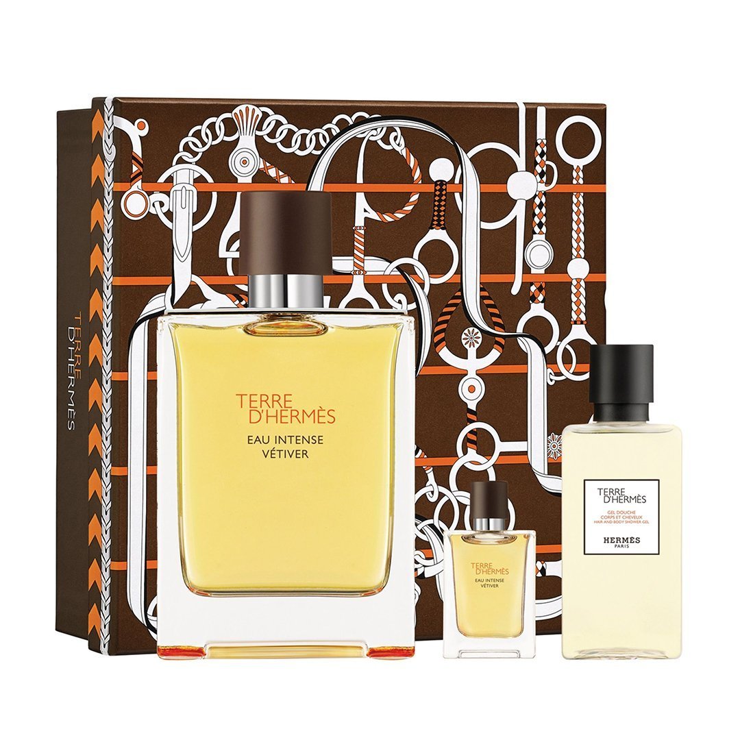 Hermes Terre D'Hermes Eau Intense Vetiver Gift Set | Cost Plus Perfume