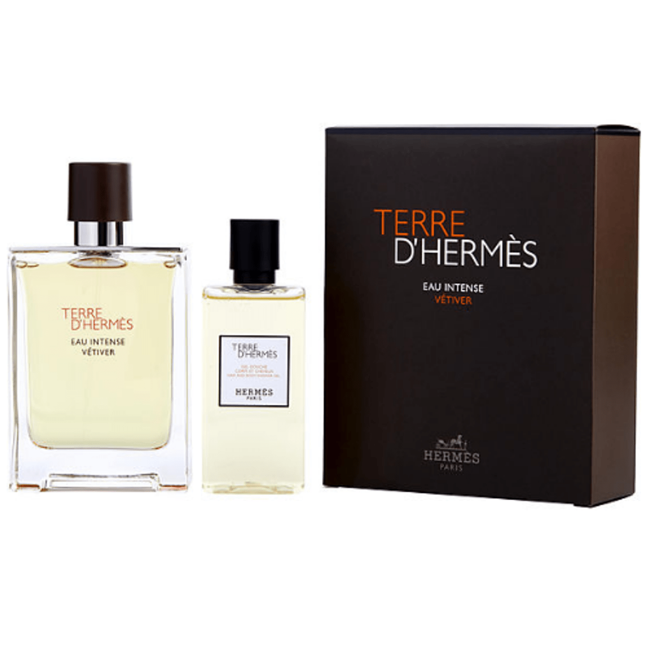 Hermes Terre D'Hermes Eau Intense Vetiver Gift Set | Cost Plus Perfume