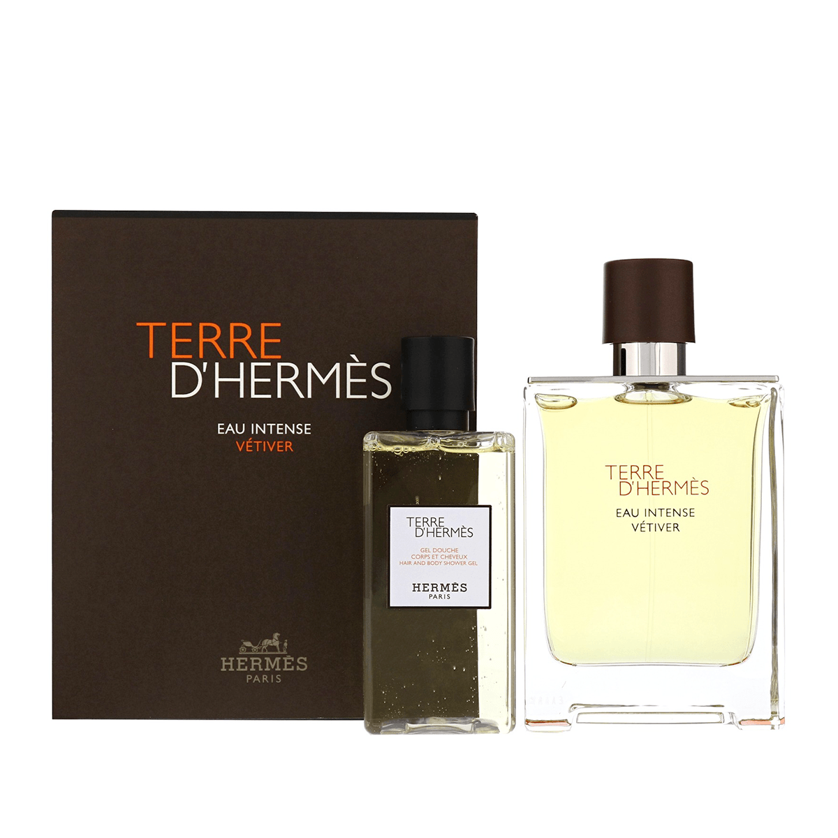 HERMÈS Terre d'Hermès Eau Intense Vetiver Shower Set - Cost Plus Perfume