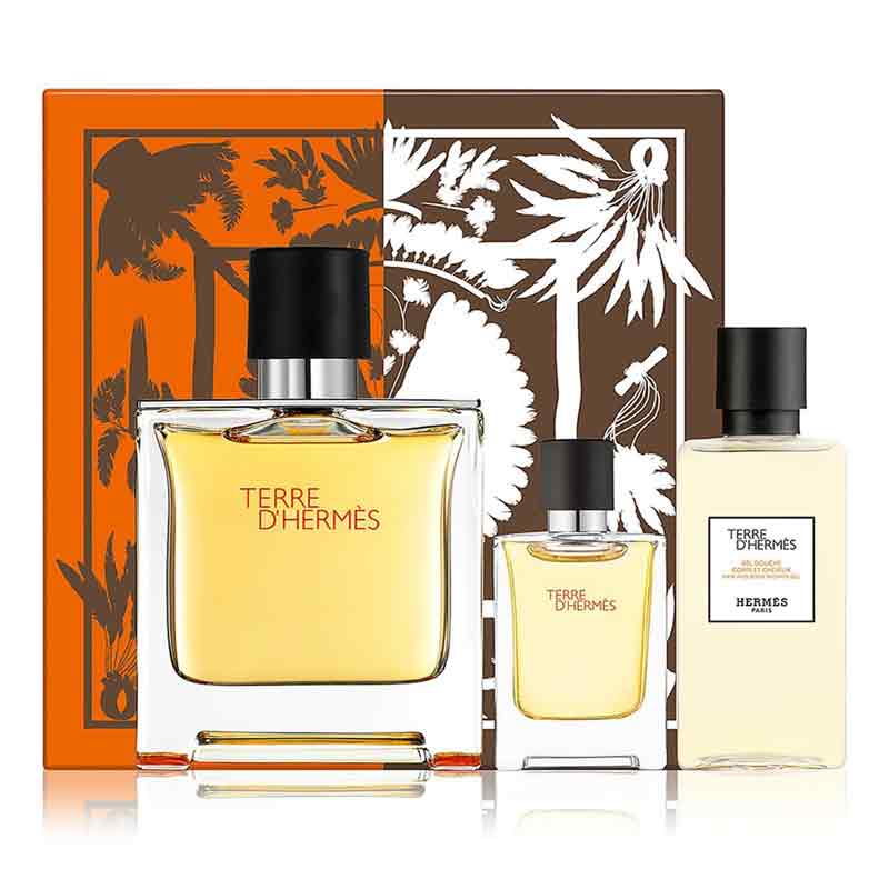 HERMÈS Terre d'Hermès Pure Parfum Gift Set - Cost Plus Perfume