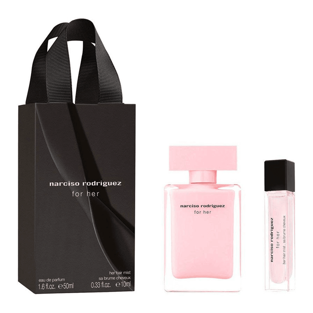 Narciso Rodriguez EDP & Hair Mist Travel Gift Set - Cost Plus Perfume