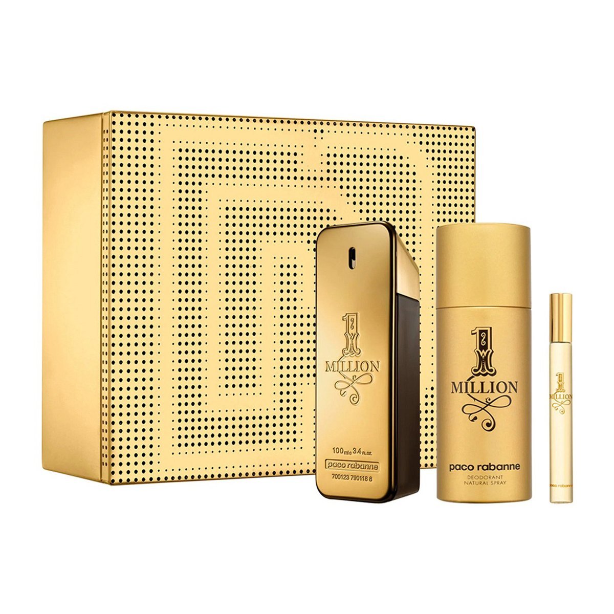 Paco Rabanne 1 Million 3-Piece Gift Set For Men - Cost Plus Perfume