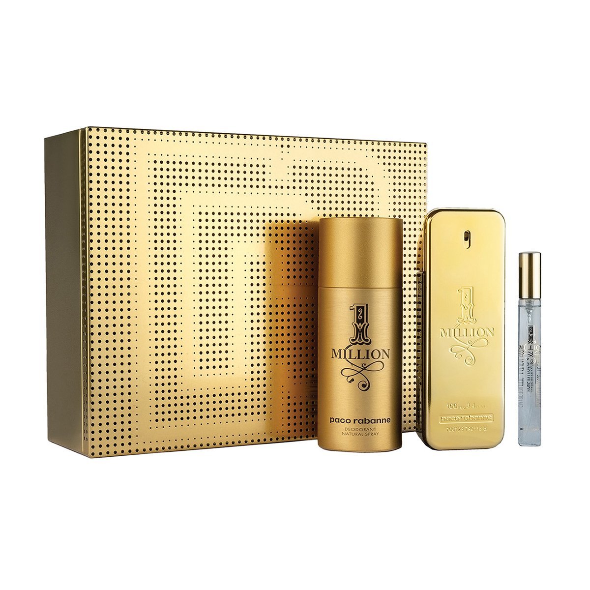 Paco Rabanne 1 Million 3-Piece Gift Set For Men - Cost Plus Perfume