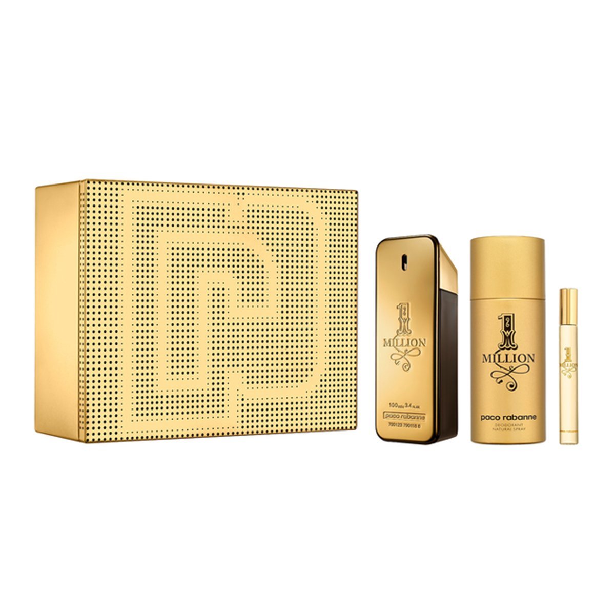 Paco Rabanne 1 Million 3-Piece Gift Set For Men - Cost Plus Perfume