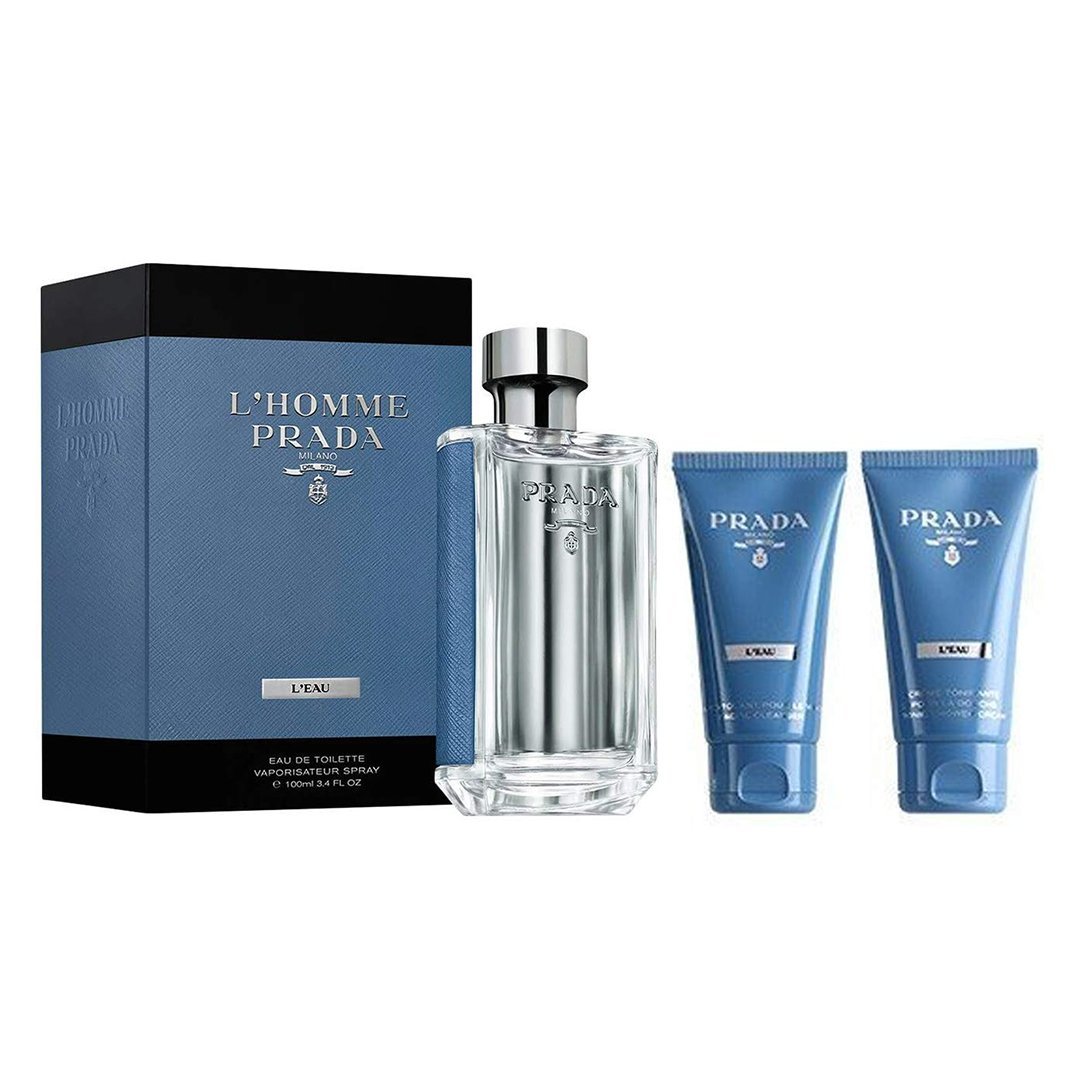 Prada L'Homme L'Eau EDT Gift Set - Cost Plus Perfume