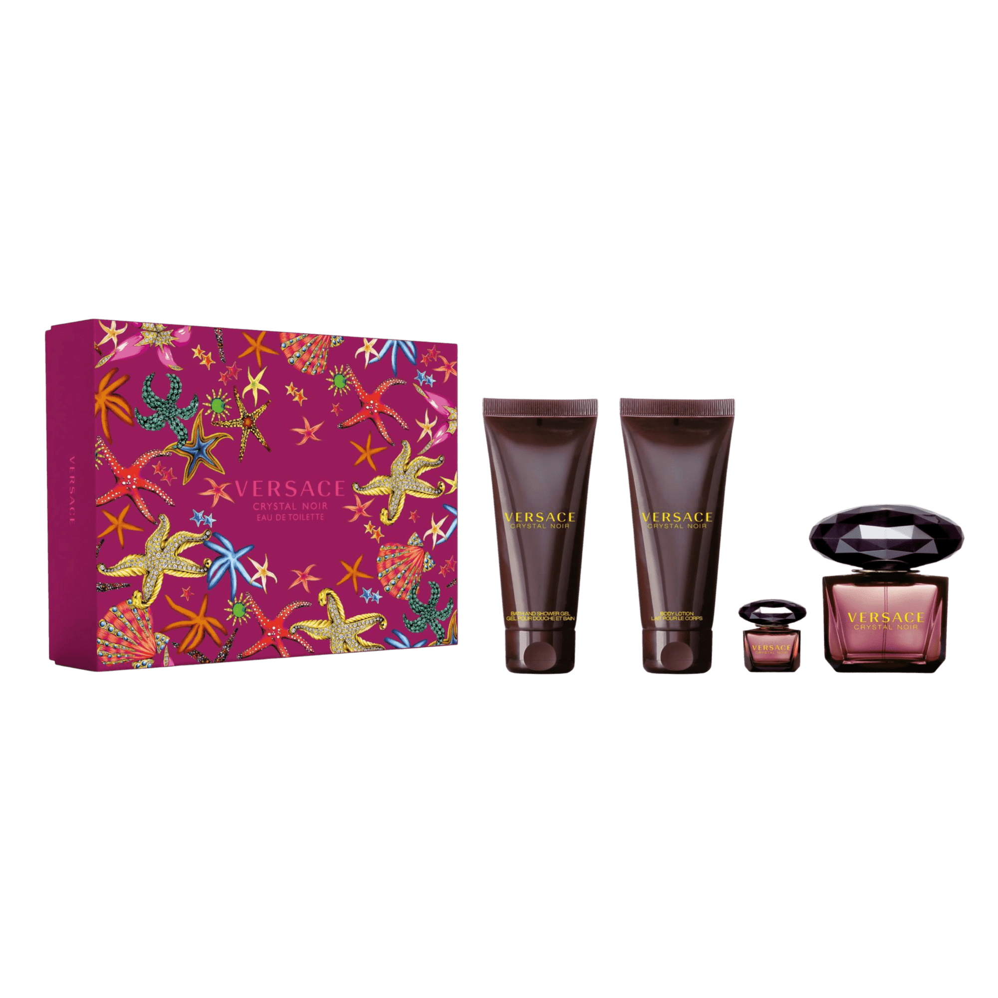 Versace Crystal Noir EDT Deluxe Travel Set | Cost Plus Perfume